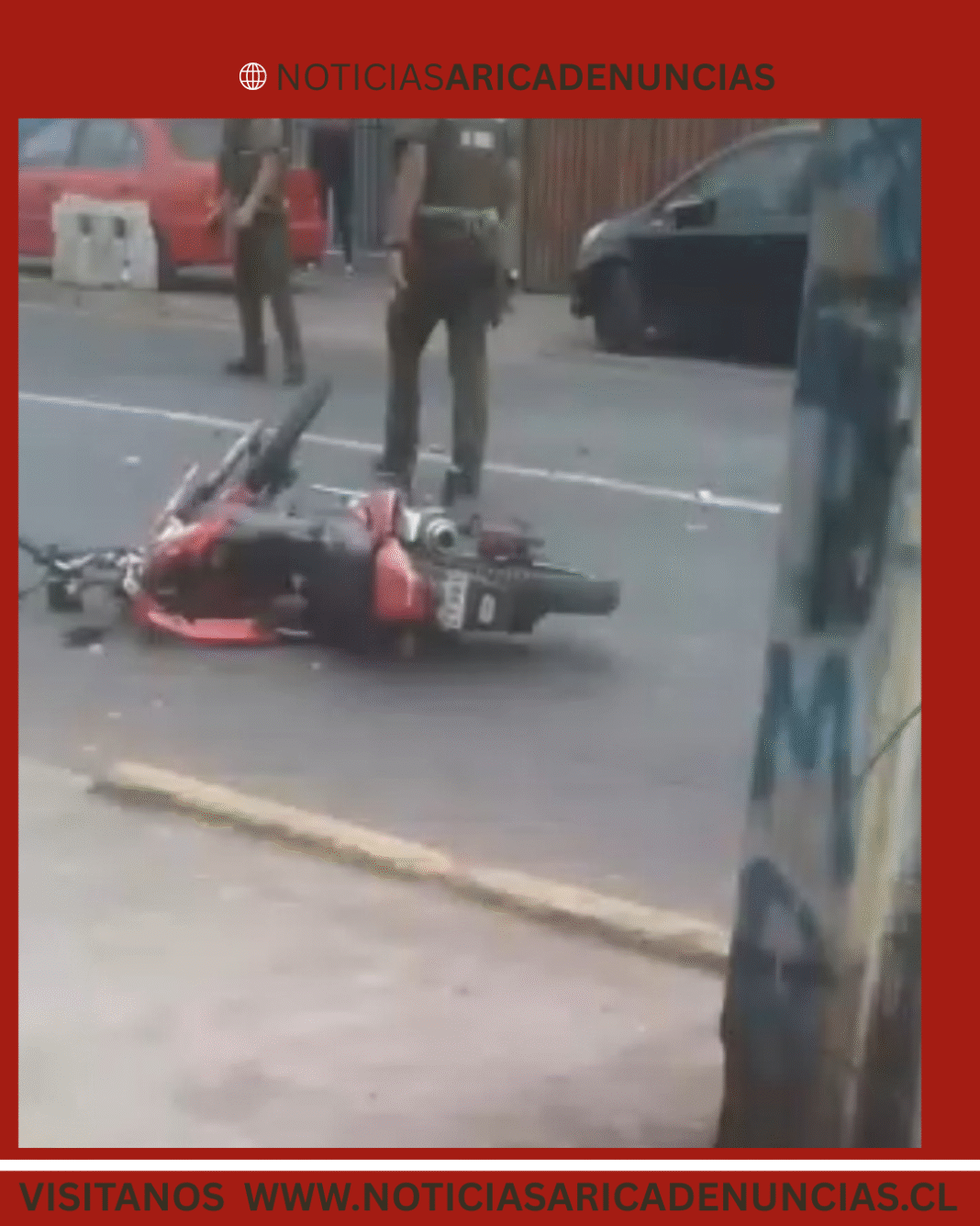 MOTOCICLISTA FALLECE EN ACCIDENTE EN IQUIQUE