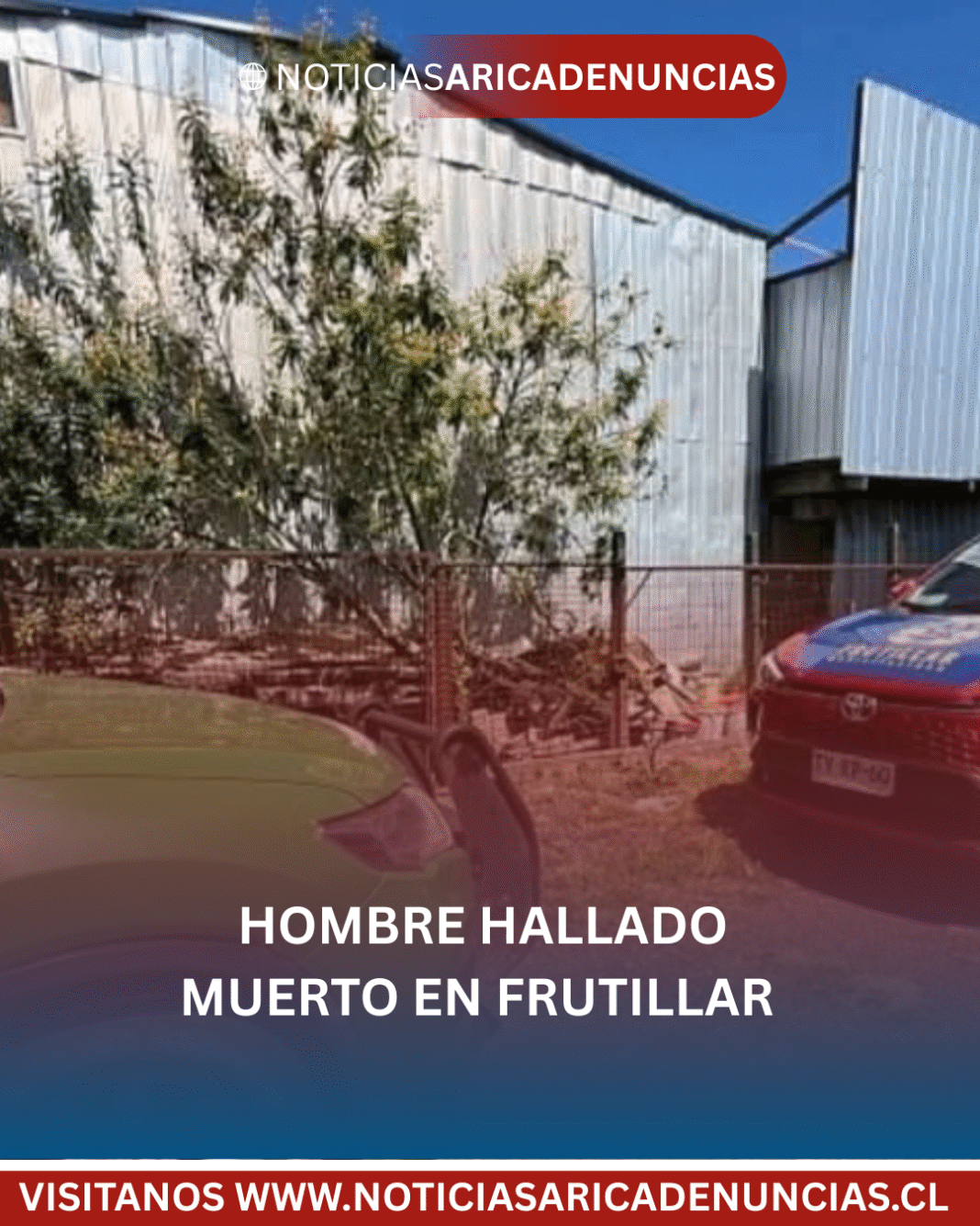 HOMBRE ES HALLADO MUERTO EN FRUTILLAR
