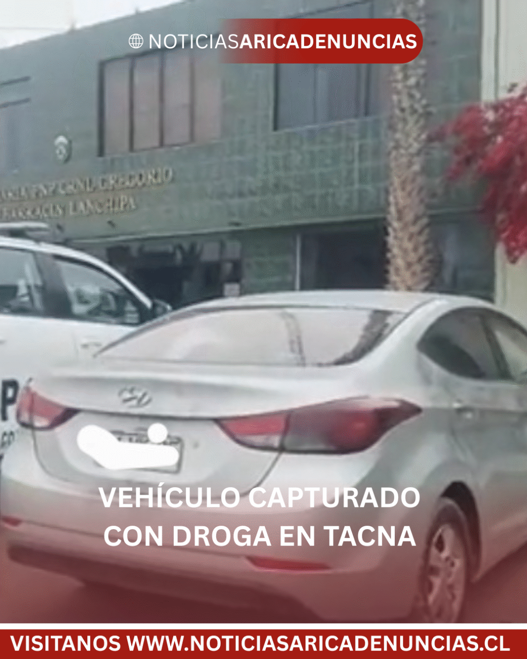 VEHÍCULO CAPTURADO CON DROGAS EN TACNA
