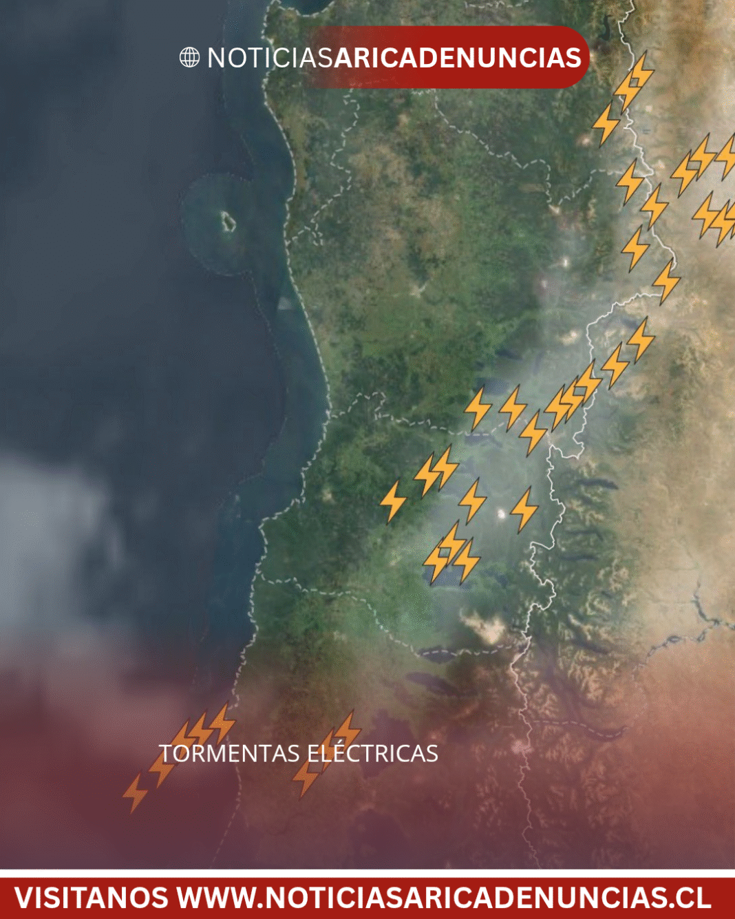 TORMENTAS ELÉCTRICAS A ESTA HORA