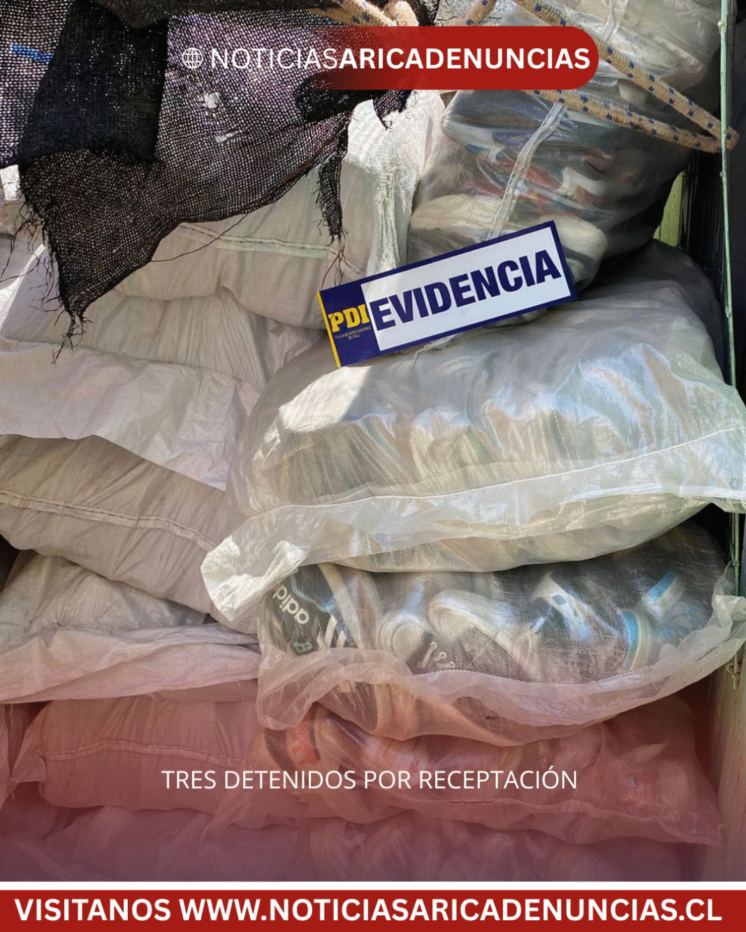 TRES DETENIDOS POR RECEPTACIÓN