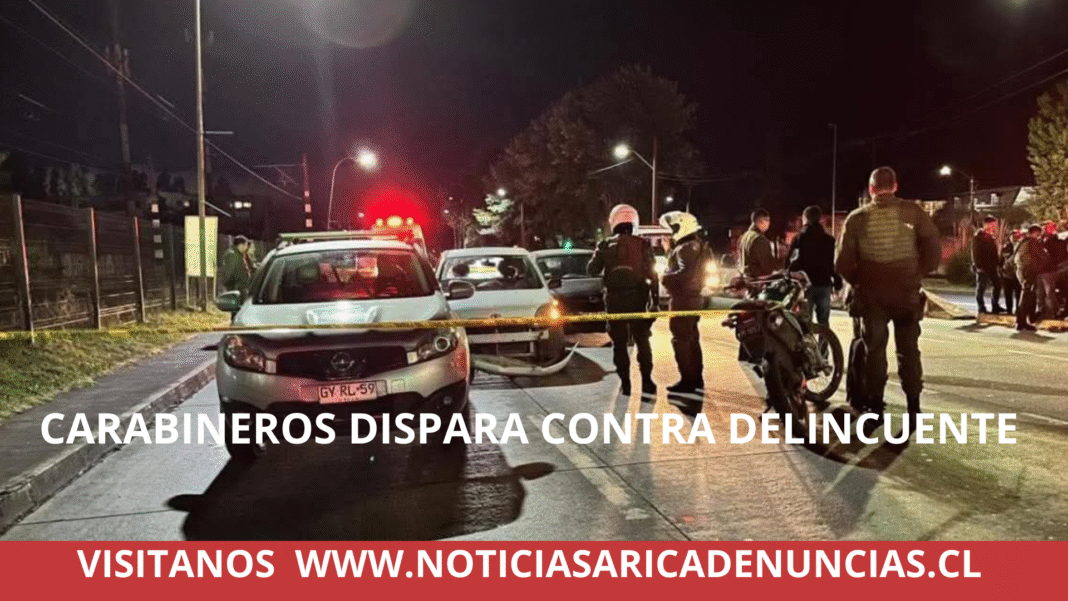 CARABINEROS BALEA A DELINCUENTE EN CONCEPCIÓN