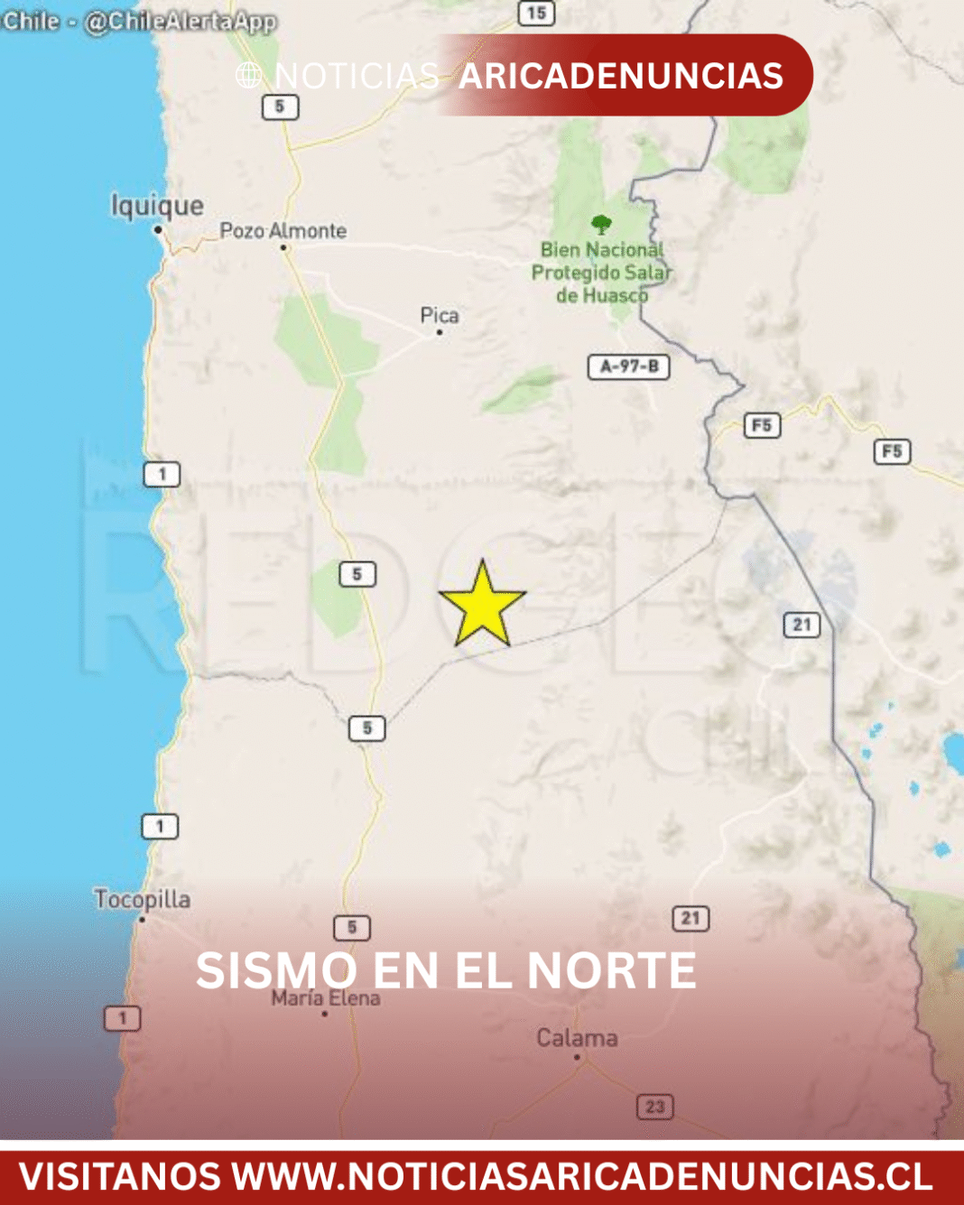 🔴 SISMO EN EL NORTE DE CHILE